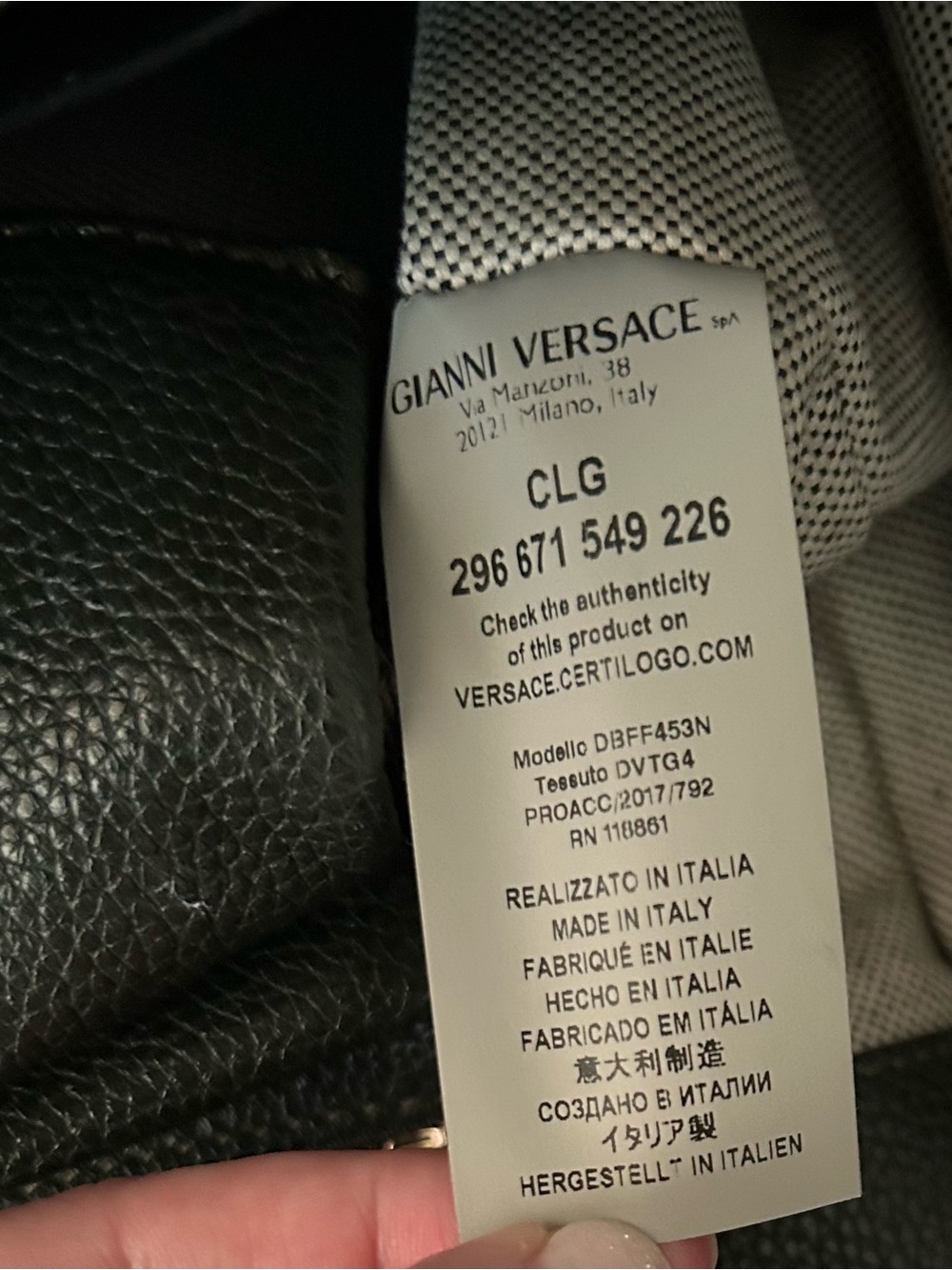 VERSACE Palazzo Empire charcoal green black Medusa crossbody satchel bag - Picture 10 of 11